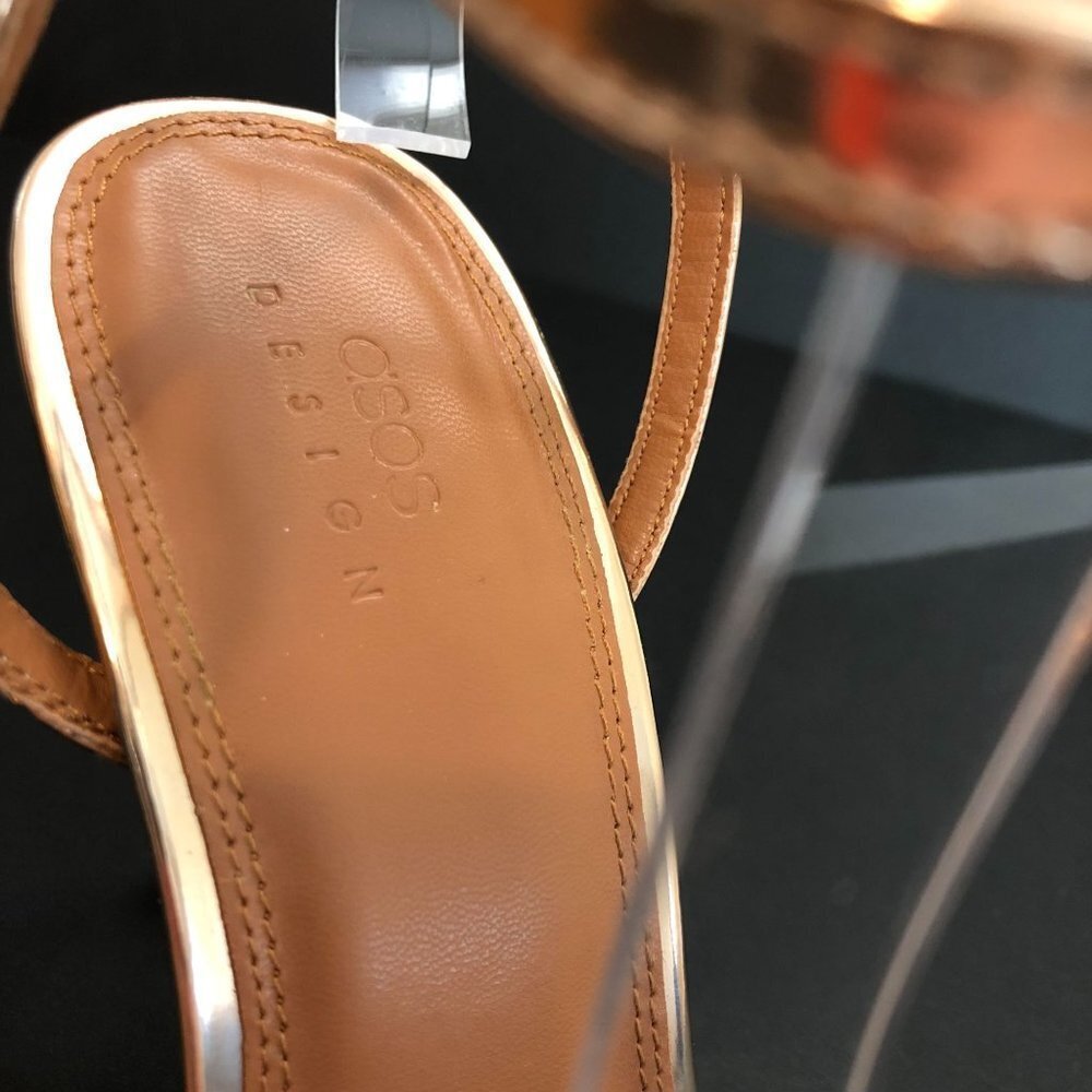 ASOS Metallic Gold Heels - Picture 7 of 11